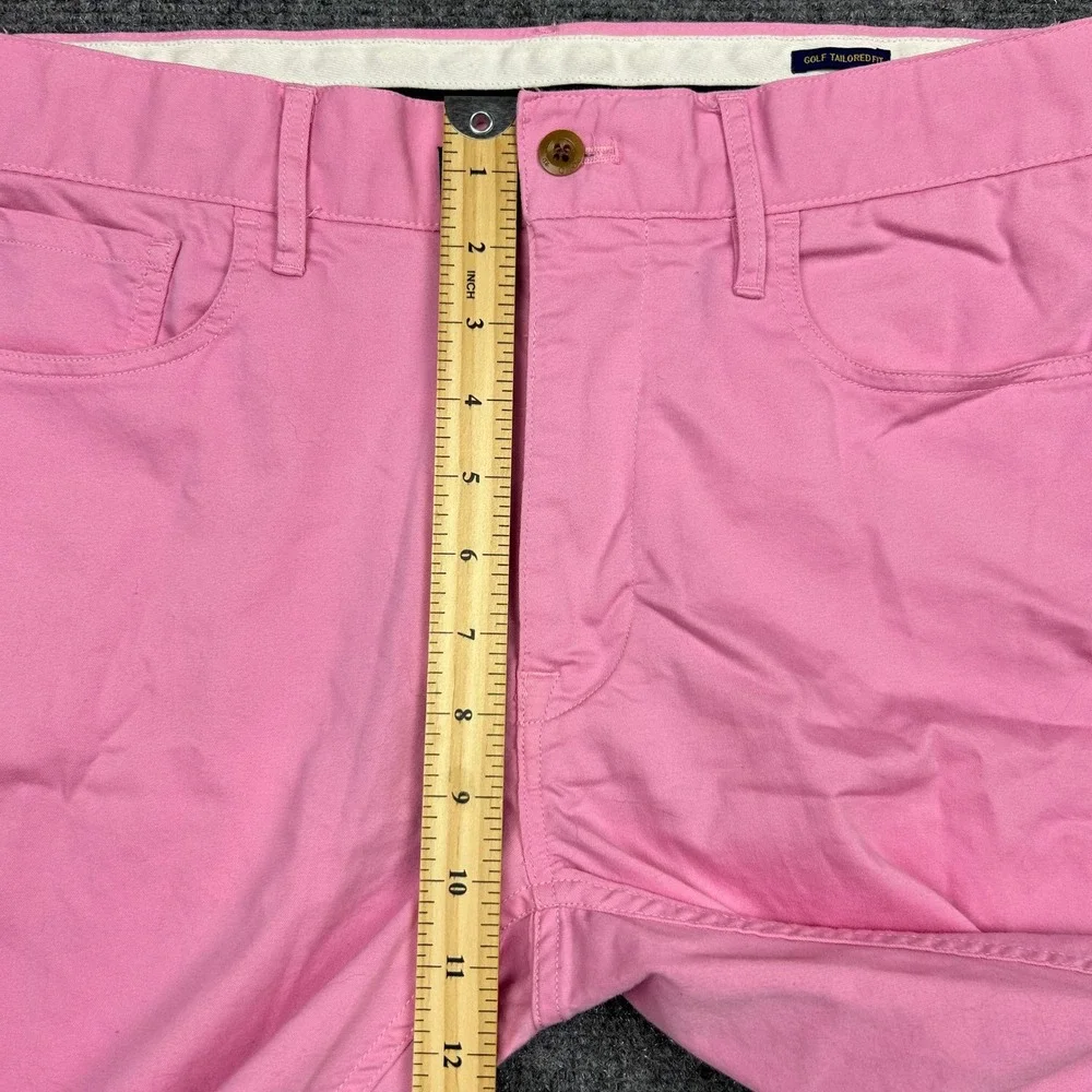 Polo Golf Ralph Lauren Pants Mens 30x30 Pink Tailored Fit Cotton Twill Stretch